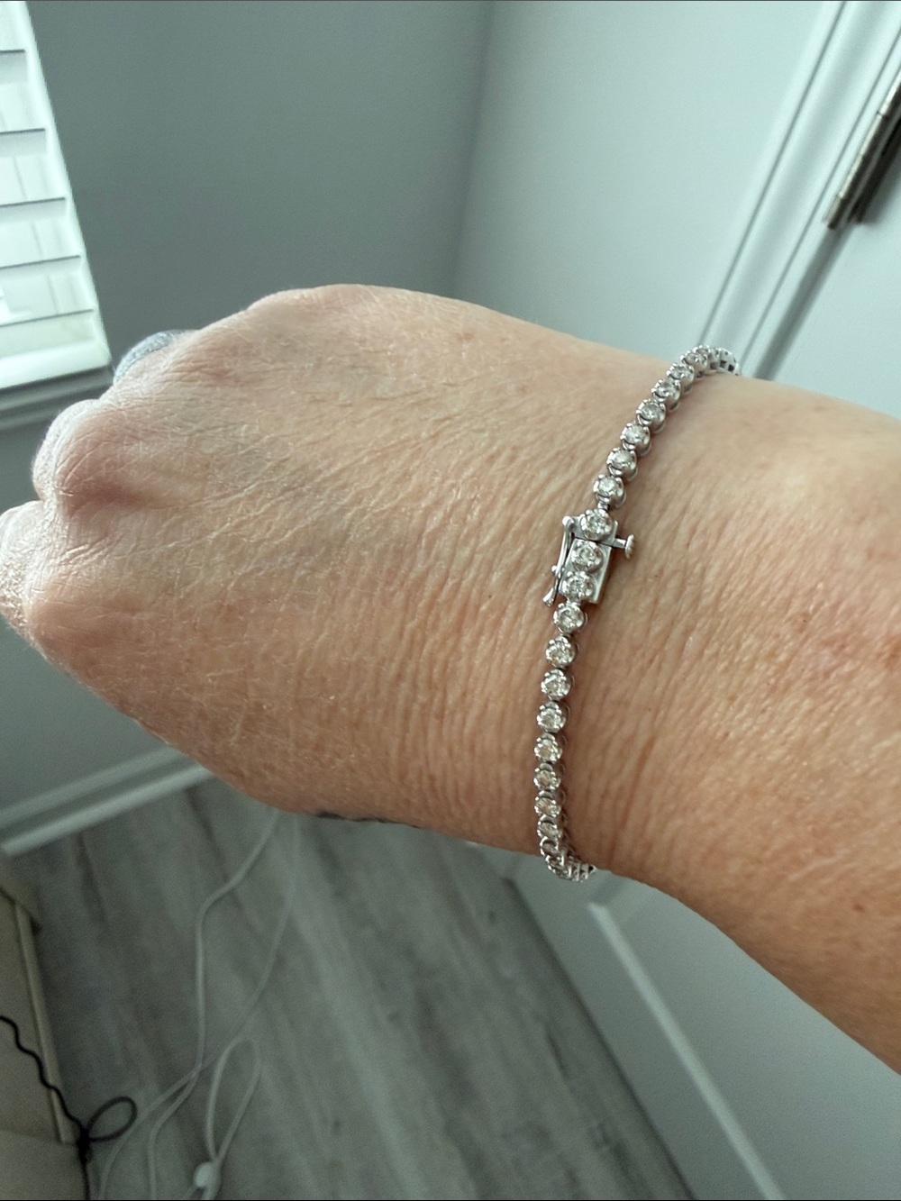 Silver Tennis Bracelet - Classic Sparkle - Picture 12 of 13
